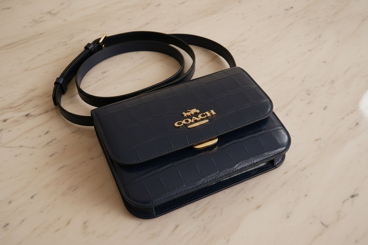 COACH BRYNN FLAP CROSSBODY - MIDNIGHT NAVY