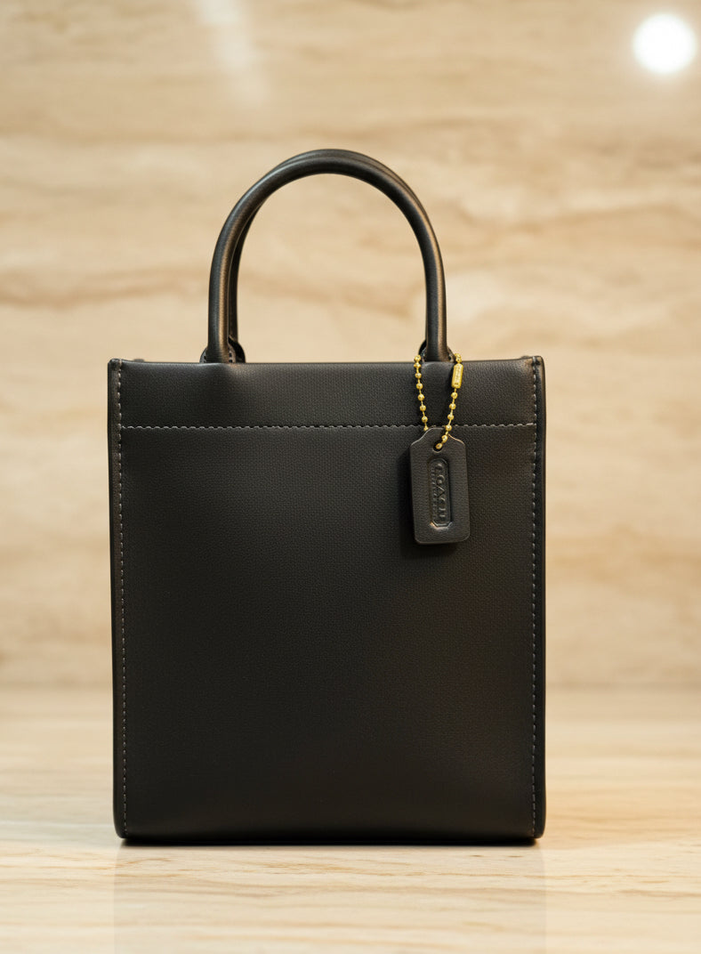 COACH CASHIN MINI TOTE - BLACK ( BOUTIQUE STORE )