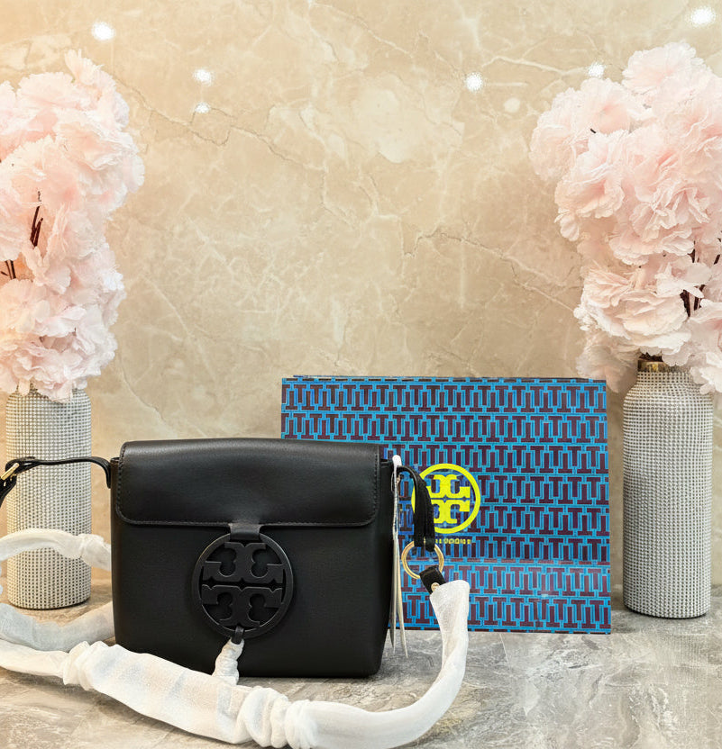 TORY BURCH MILLER CROSSBODY - BLACK