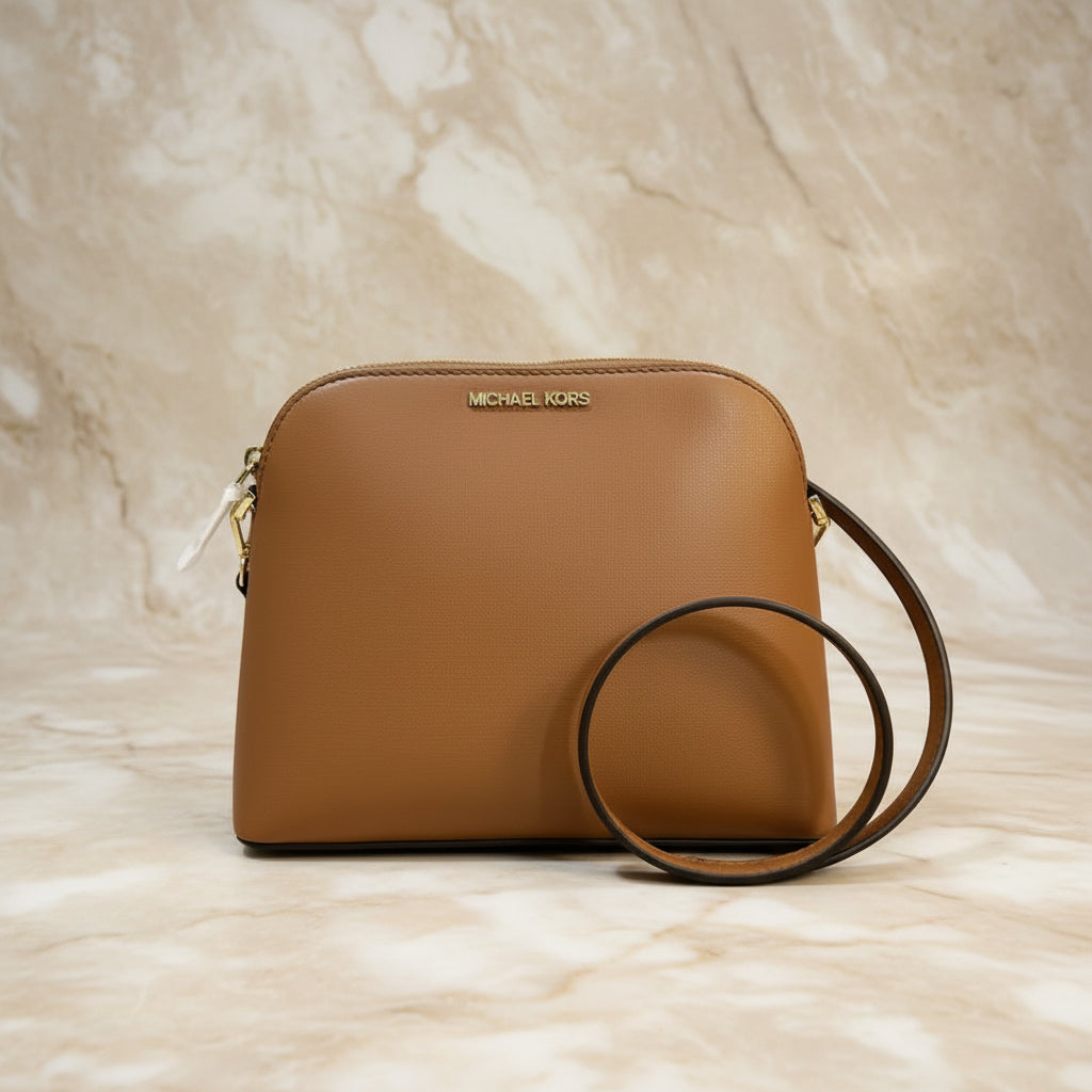 MICHAEL KORS SMALL DARIA 3 in 1 SATCHEL -  BROWN ACORN