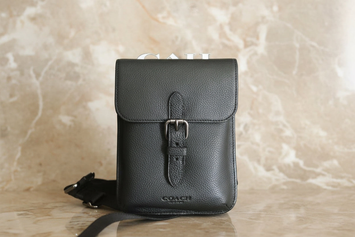 COACH HUDSON SLIM CROSSBODY - BLACK