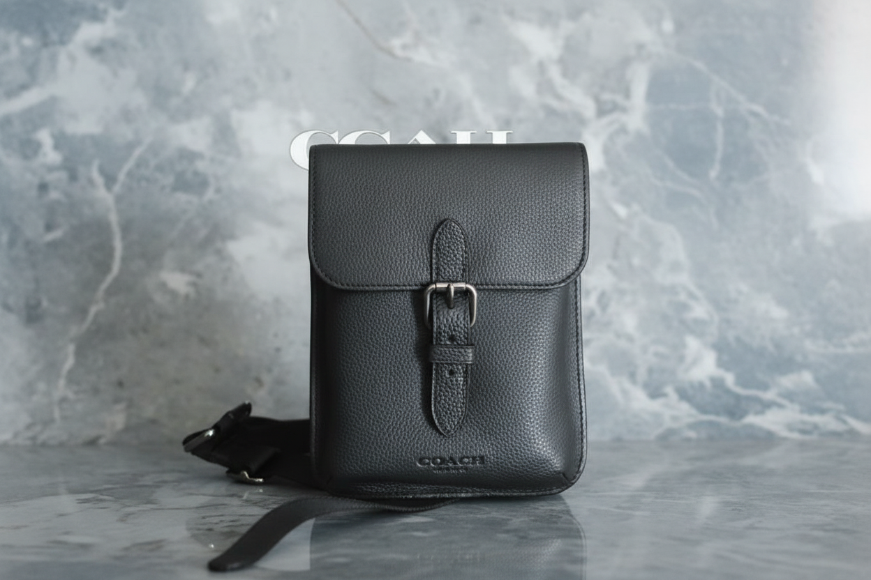 COACH HUDSON SLIM CROSSBODY - BLACK