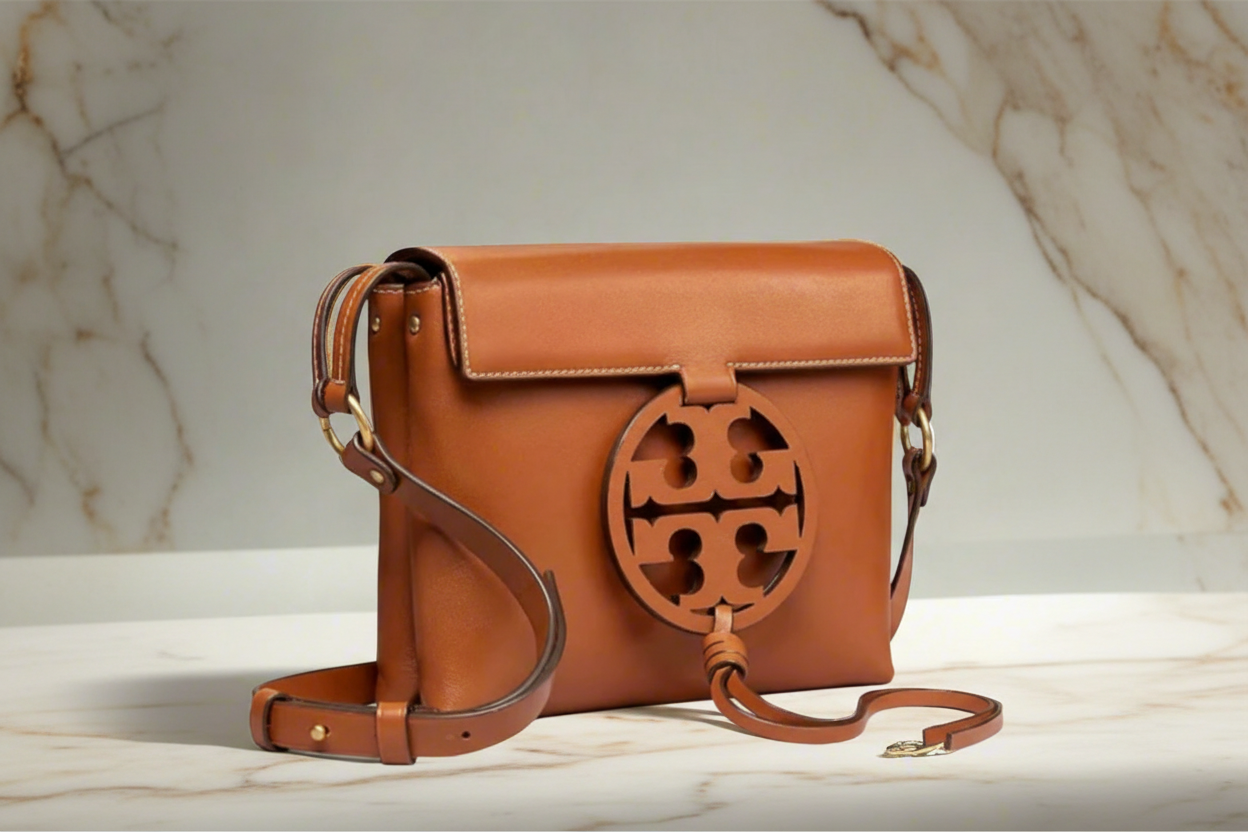 TORY BURCH MILLER CROSSBODY -  BROWN