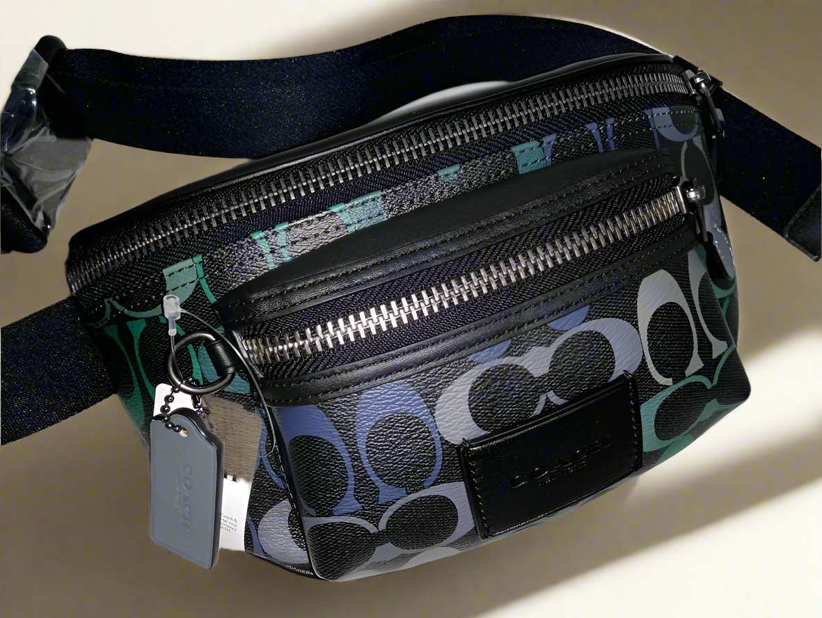 حقيبة خصر/حقيبة صدر من كوتش ويستواي - أخضر جرافيتي