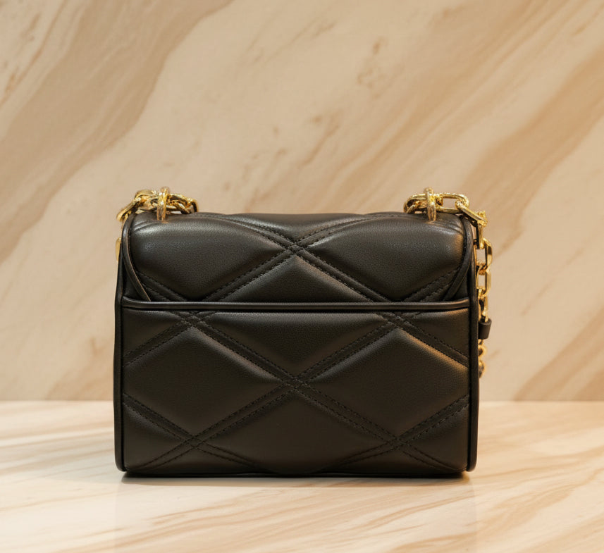 MICHAEL KORS SERENA VEGAN FLAP QUILTED CONVERTIBLE CHAIN SHOULDER BAG/CROSSBODY BAG
