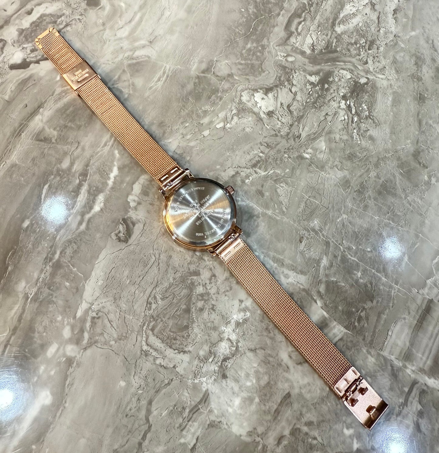TIME N TRU - INTERCHANGEABLE SET MESH WATCH - ROSEGOLD