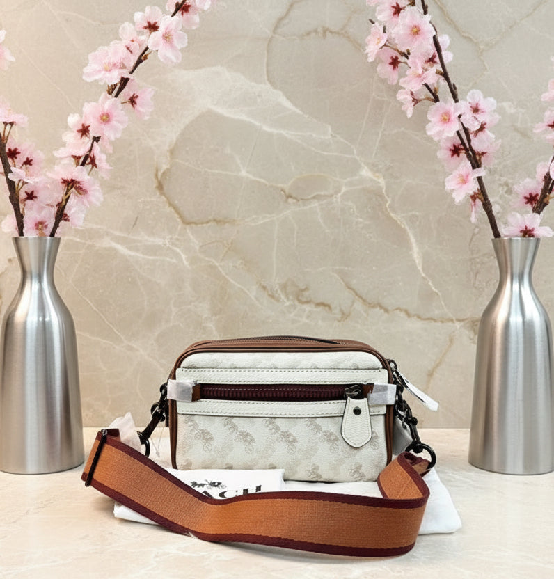 COACH ACADEMY CROSSBODY WITH HORSE & CARRIAGE PRINT