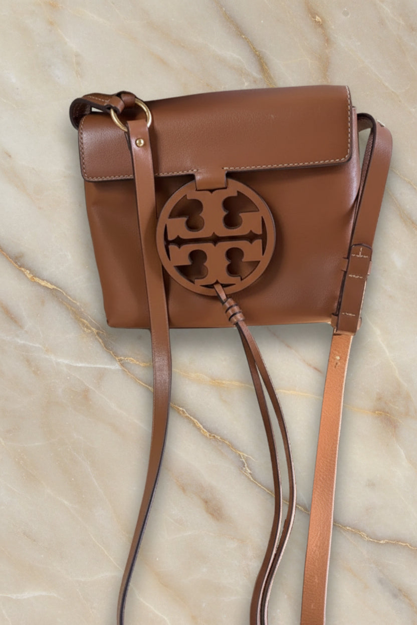 TORY BURCH MILLER CROSSBODY -  BROWN