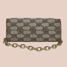MICHAEL KORS JACQUARD LIVIA CLOUD SMALL CLUTCH/CROSSBODY