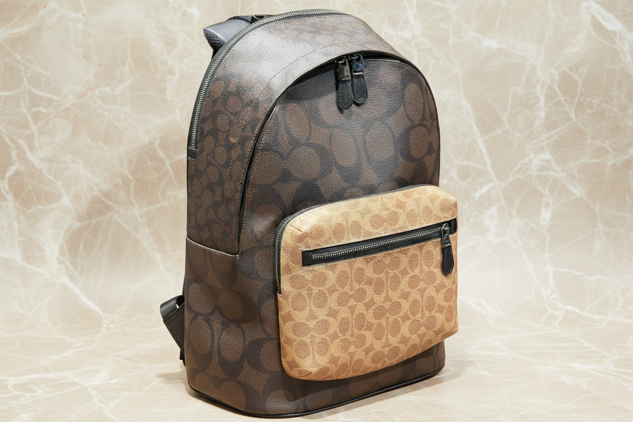 COACH MEN’S WEST BACKPACK IN BLOCKED SIGNATURE CANVAS