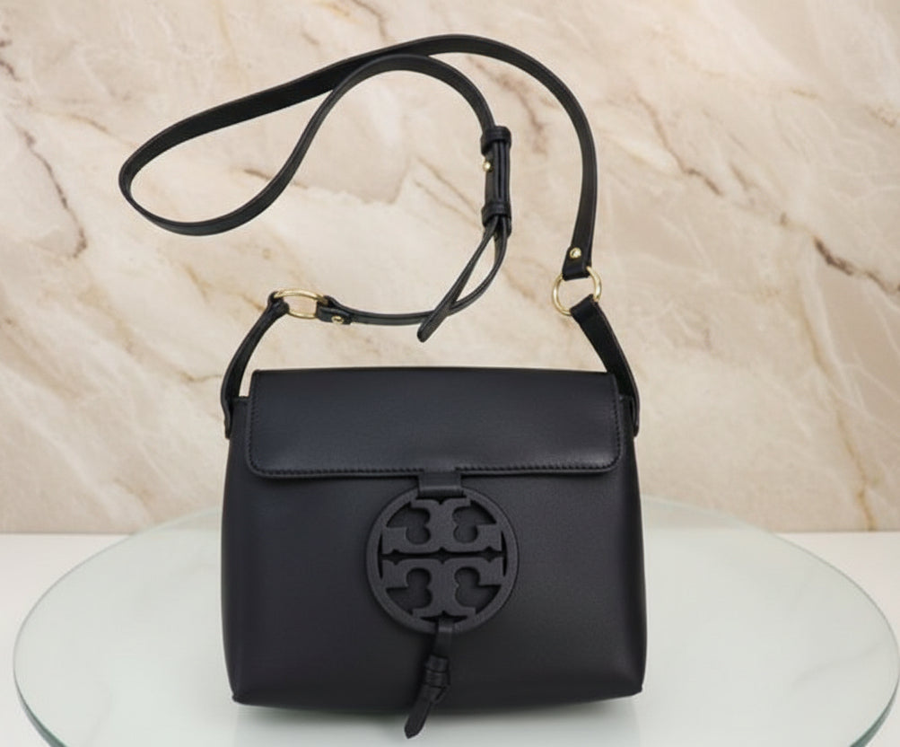 TORY BURCH MILLER CROSSBODY - BLACK