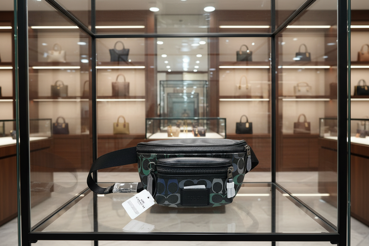 حقيبة خصر/حقيبة صدر من كوتش ويستواي - أخضر جرافيتي