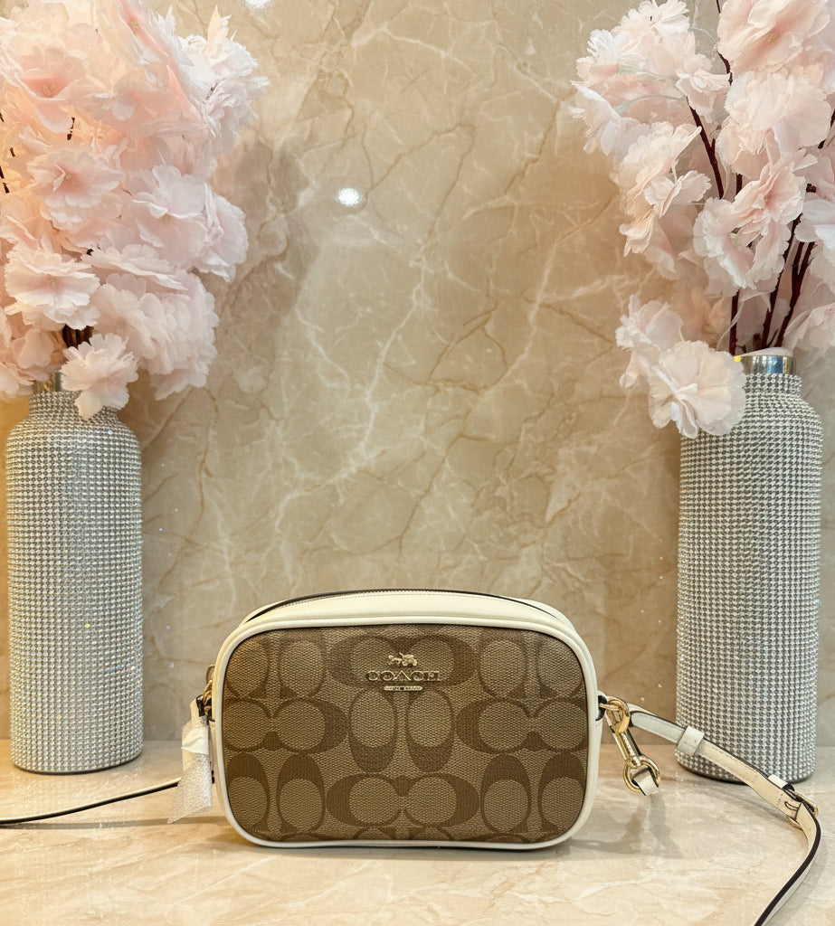 COACH 3 in 1 CONVERTIBLE CROSSBODY/BELTBAG/BODY BAG ( 1 CROSSBODY STRAP ONLY ) IN SIGNATURE KHAKI/IVORY