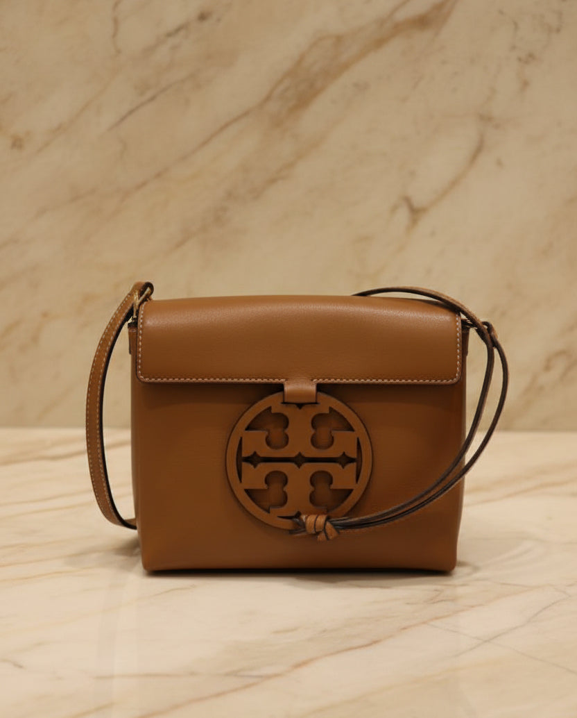 TORY BURCH MILLER CROSSBODY -  BROWN