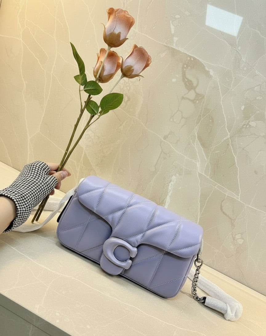 COACH PILLOW TABBY 18 WRISTLET/CROSSBODY - SOFTBPURPLE - NAPPA LEATHER