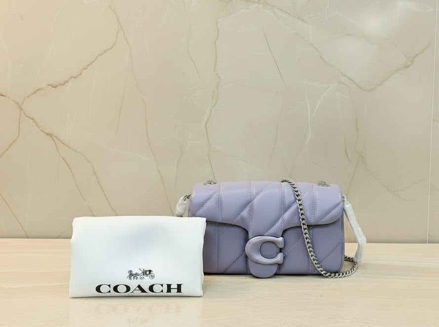COACH PILLOW TABBY 18 WRISTLET/CROSSBODY - SOFTBPURPLE - NAPPA LEATHER
