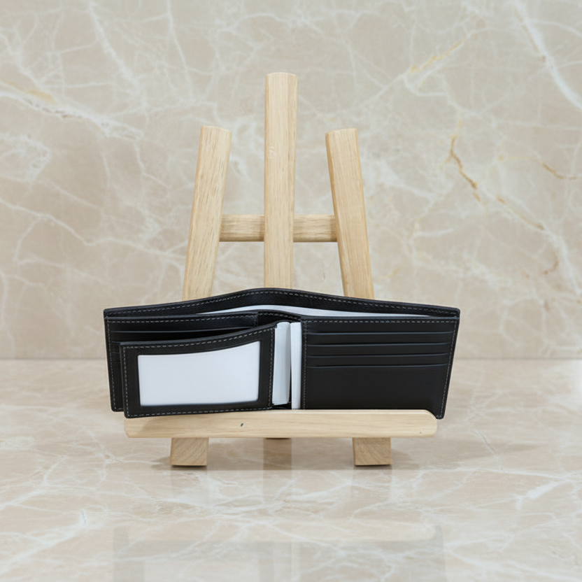 COACH MEN’S 3 in 1 BIFOLD WALLET - WITH INSERT - BLACK