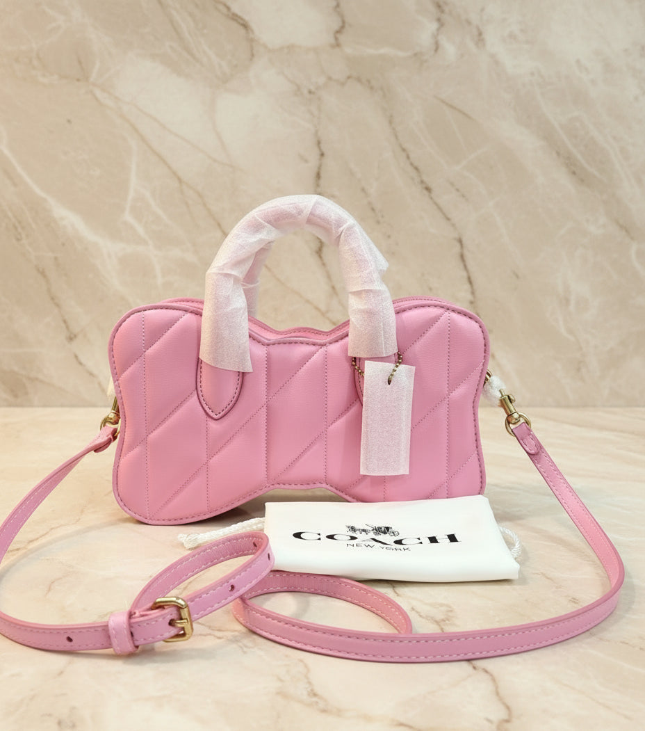 COACH BOW SATCHEL WITH QUILTING