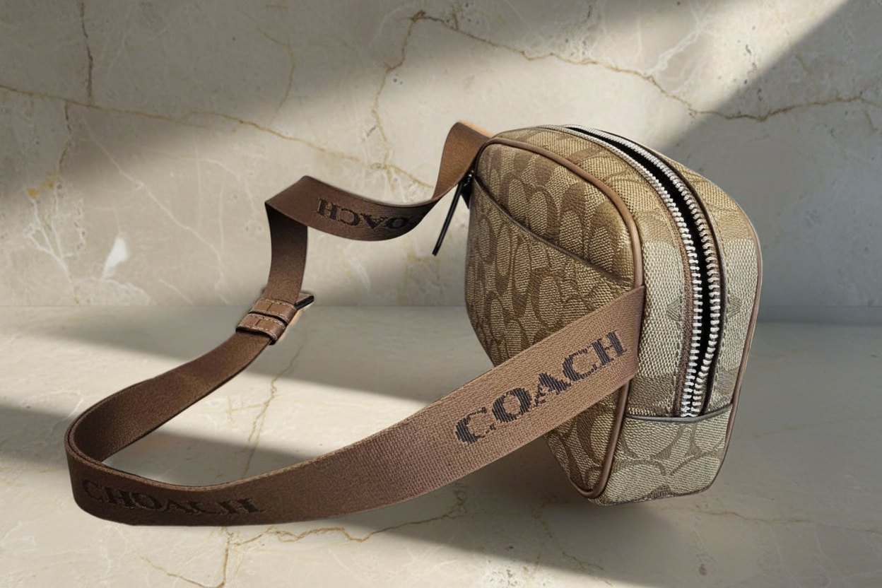 COACH PACE BODY BAG / BELTBAG - SIGNATURE BROWN