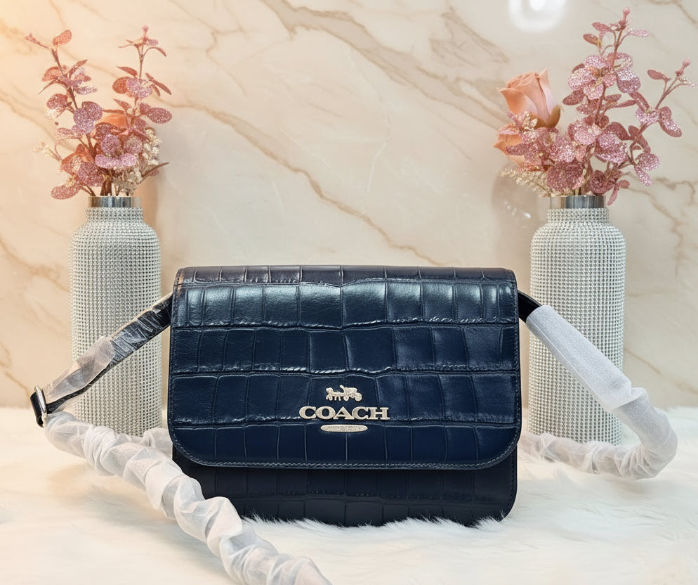 COACH BRYNN FLAP CROSSBODY - MIDNIGHT NAVY