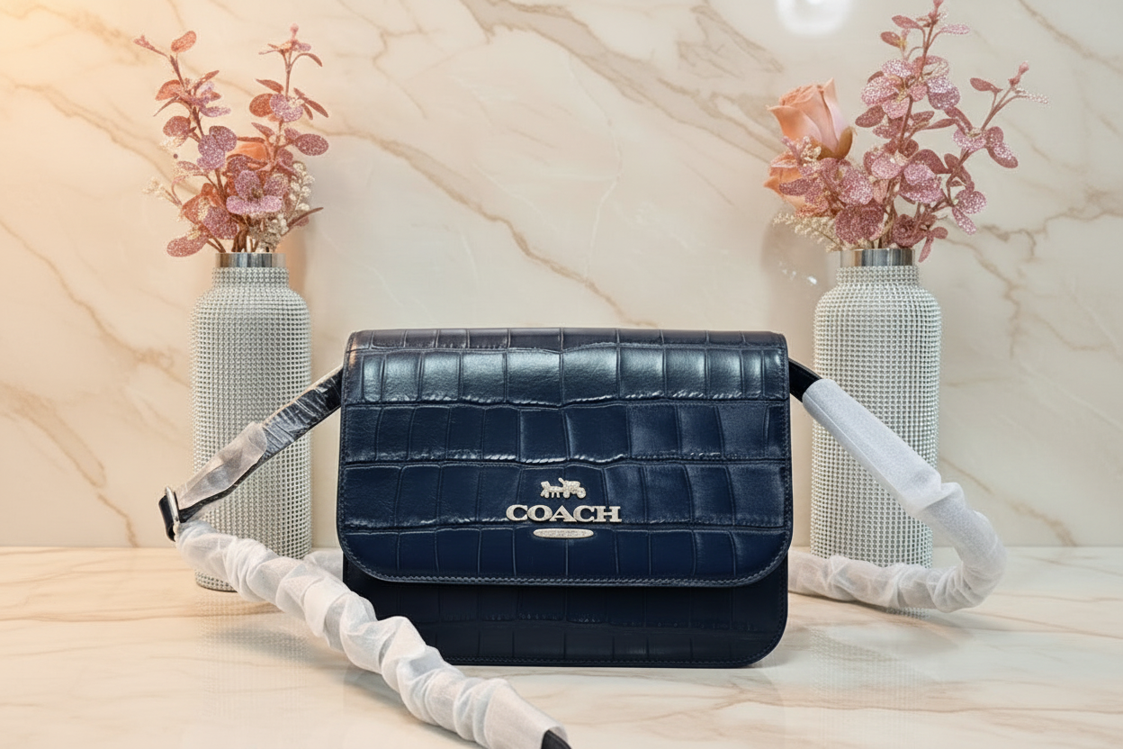 COACH BRYNN FLAP CROSSBODY - MIDNIGHT NAVY