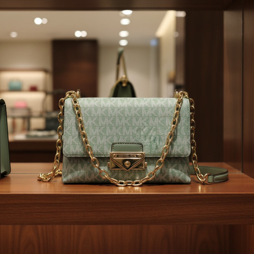 MICHAEL KORS MINI CECE - MONO SEA GREEN