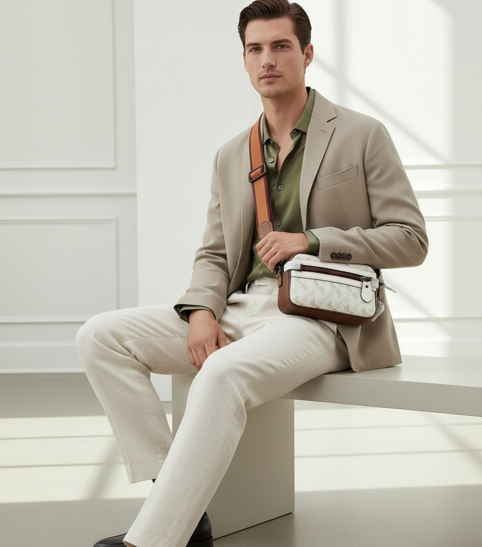 COACH ACADEMY CROSSBODY WITH HORSE & CARRIAGE PRINT