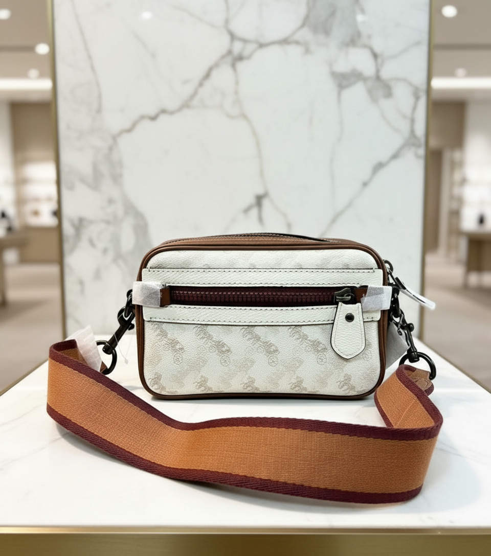 COACH ACADEMY CROSSBODY WITH HORSE & CARRIAGE PRINT