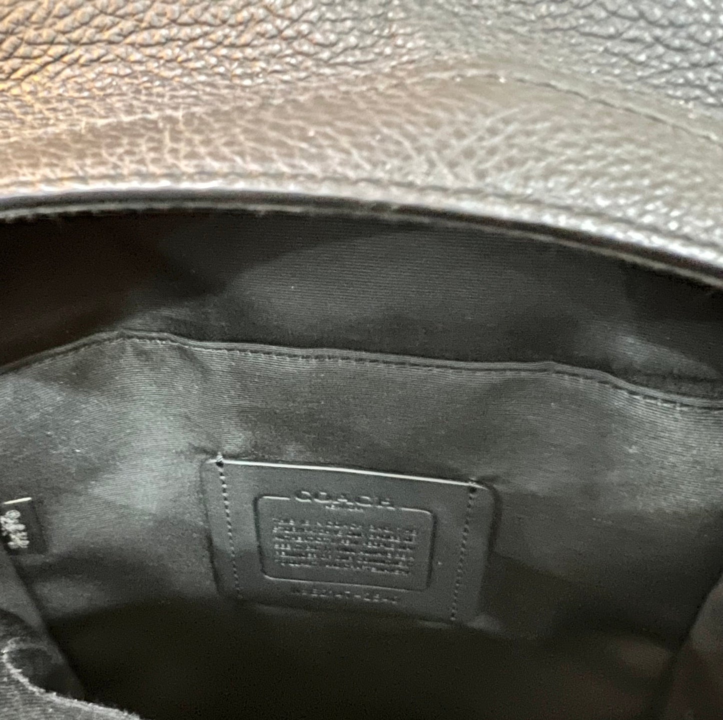 COACH WEST PACK REFINED PEBBLE LEATHER