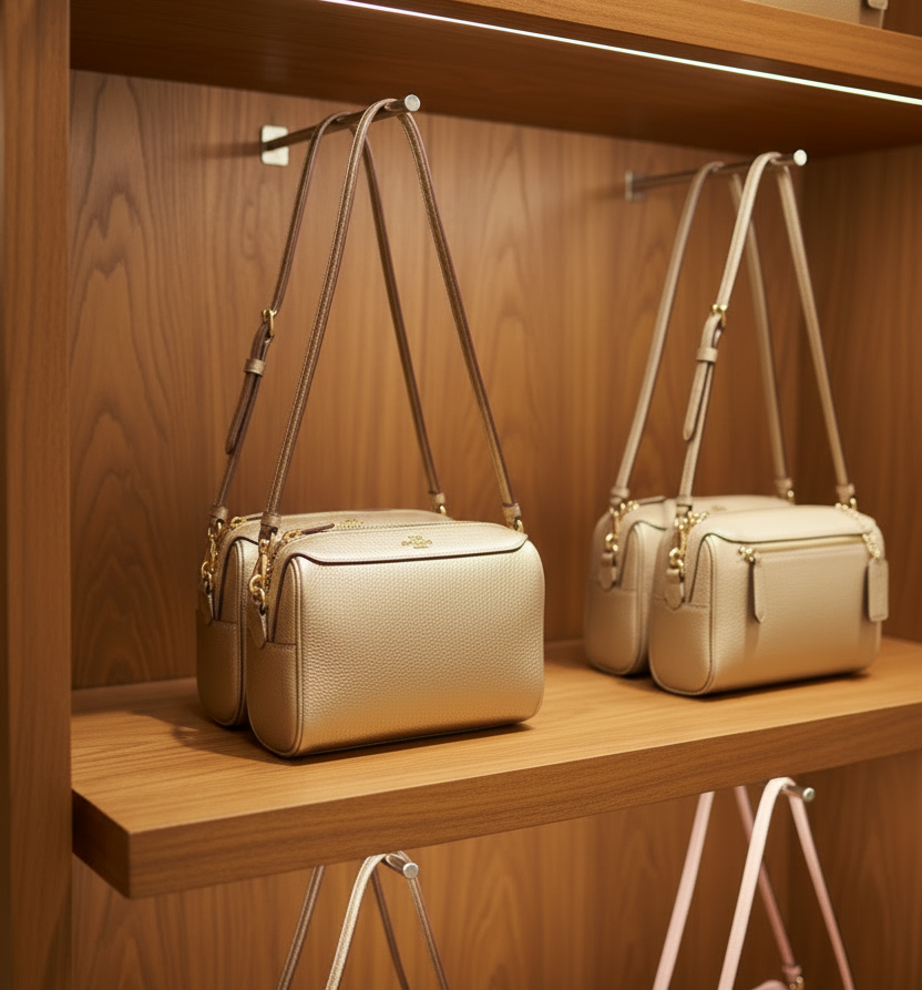 COACH BENETTE MICRO - PLATINUM GOLD