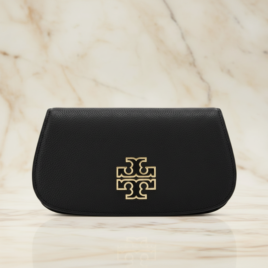 Tory Burch Britten Convertible Clitch Crossbody Chain Flap