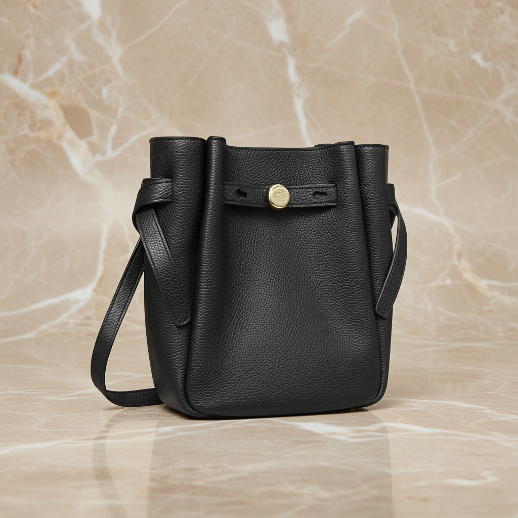 TORY BURCH MINI ROMY CROSSBODY - BLACK