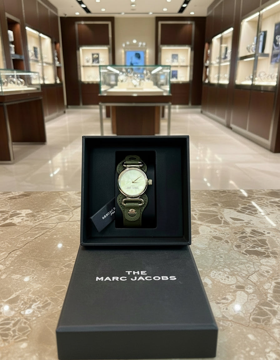 MARC JACOBS CUFF LEATHER WATCH