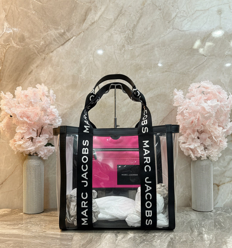 MARC JACOBS CLEAR TOTE - LARGE