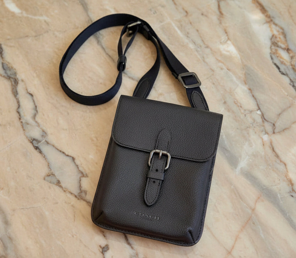 COACH HUDSON SLIM CROSSBODY - BLACK