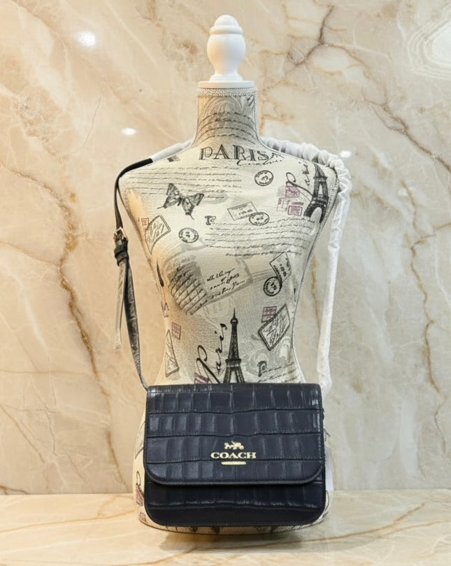COACH BRYNN FLAP CROSSBODY - MIDNIGHT NAVY