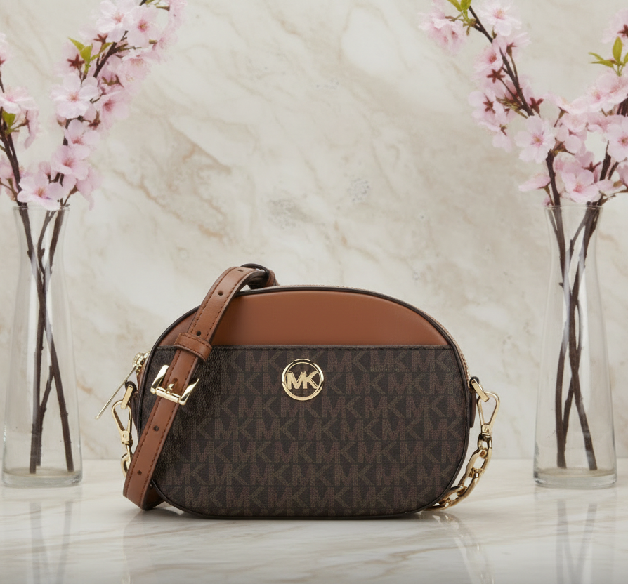 MICHAEL KORS GLAM OVAL CROSSBODY