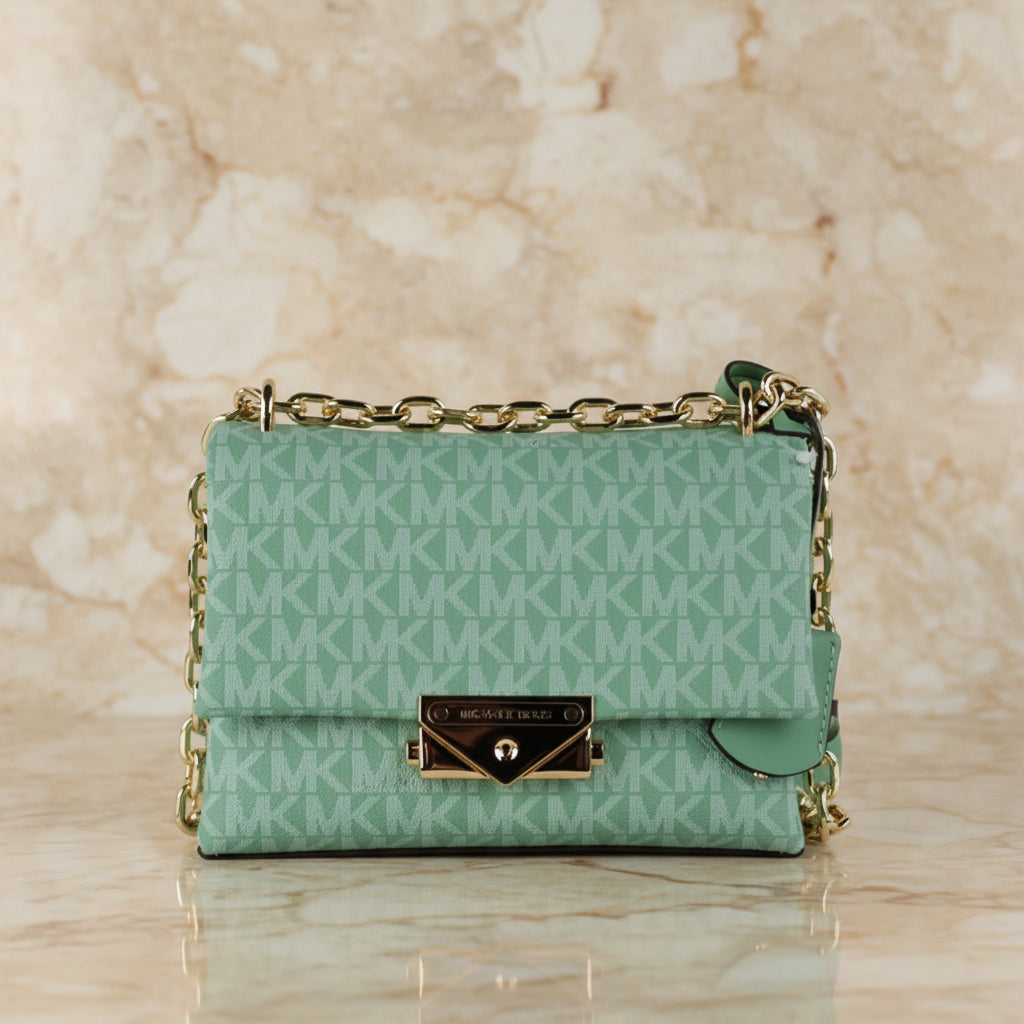 MICHAEL KORS MINI CECE - MONO SEA GREEN