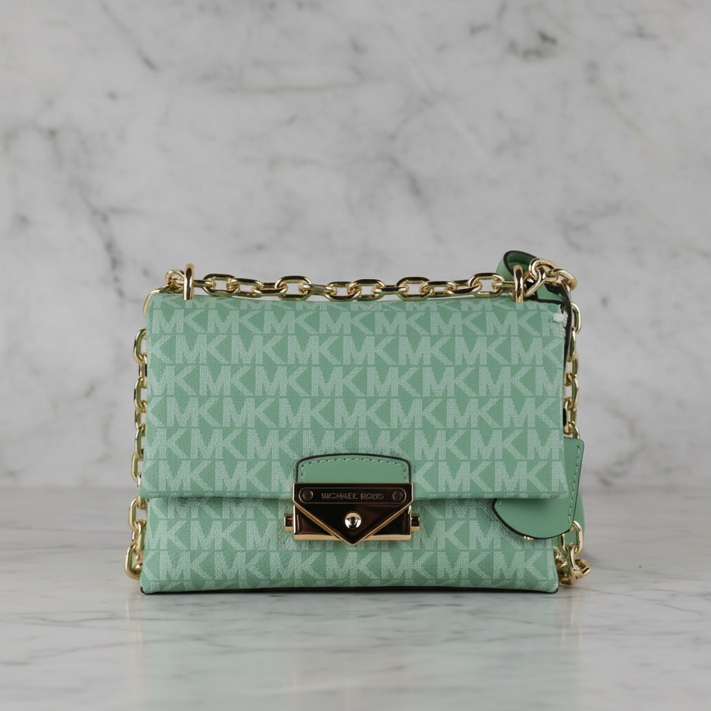 MICHAEL KORS MINI CECE - MONO SEA GREEN