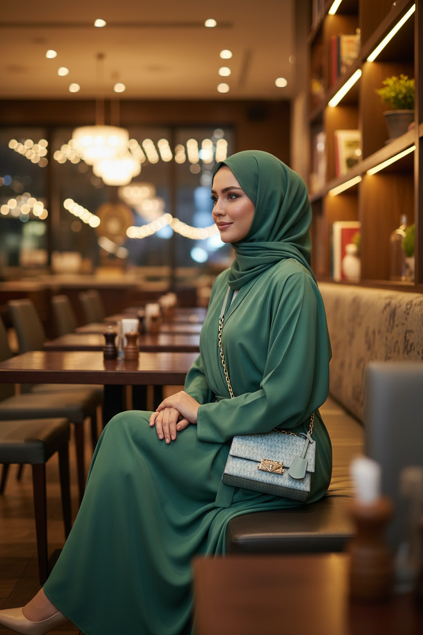MICHAEL KORS MINI CECE - MONO SEA GREEN