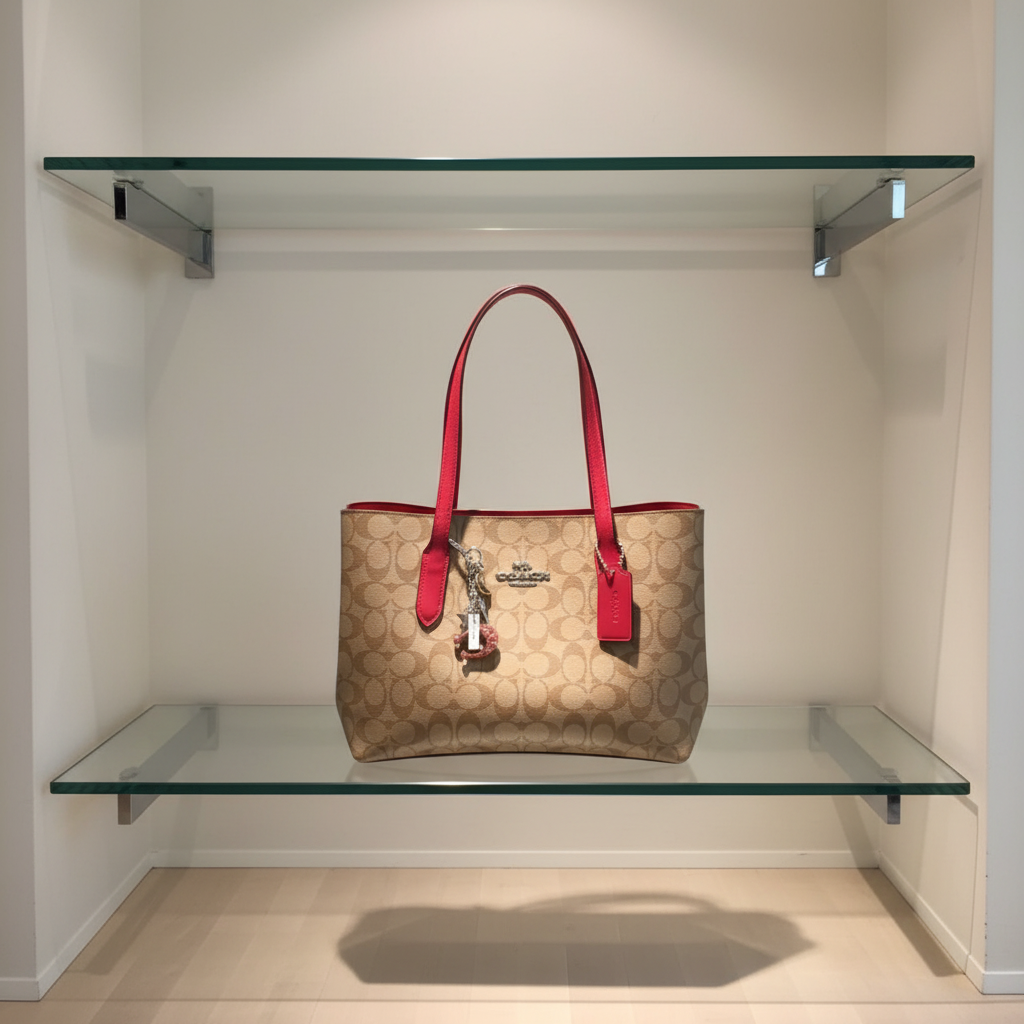 COACH AVENUE CARRYALL IN SIGNATURE BROWN/PINK
