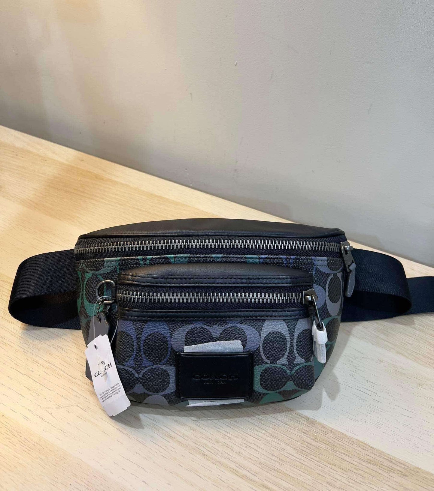 COACH WESTWAY WAISTPACK/CHEST BAG - GRAPHITE GREEN