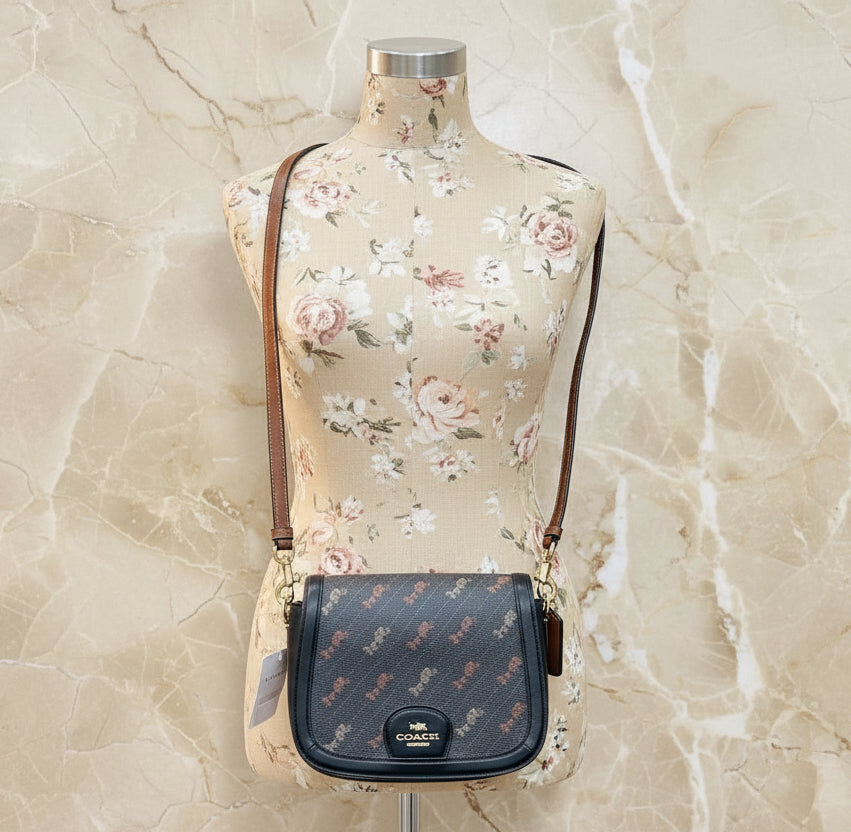 COACH SADDLE CROSSBODY IN SIGNATURE HORSE & CARRIAGE PRINT