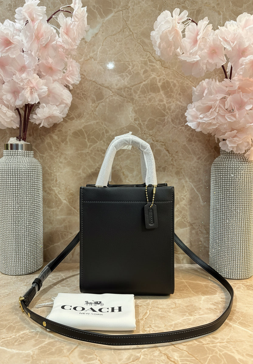 COACH CASHIN MINI TOTE - BLACK ( BOUTIQUE STORE )