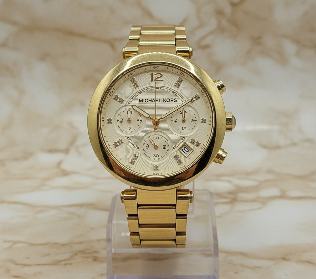 MICHAEL KORS PARKER CHRONOGRAPH WATCH - GOLD TONE