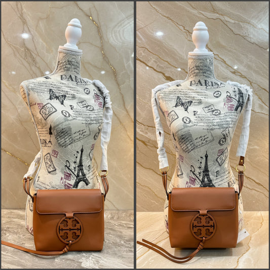 TORY BURCH MILLER CROSSBODY -  BROWN