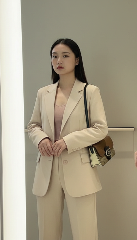 حقيبة كتف/حقيبة كروس بودي من كوتش مورغان بتصميم متعدد الألوان - كاكي متعدد