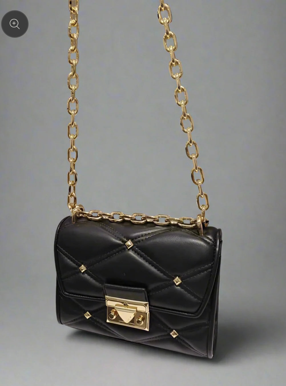 MICHAEL KORS SERENA VEGAN FLAP QUILTED CONVERTIBLE CHAIN SHOULDER BAG/CROSSBODY BAG