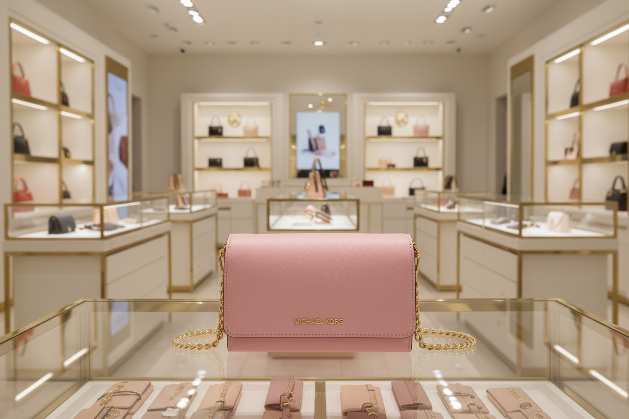 MICHAEL KORS JET SET TRAVEL PHONE CROSSBODY BAG - PRIMROSE