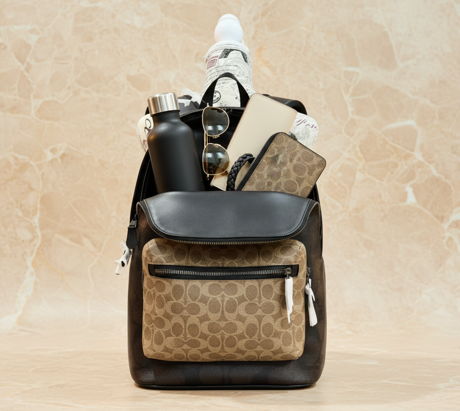 COACH MEN’S WEST BACKPACK IN BLOCKED SIGNATURE CANVAS